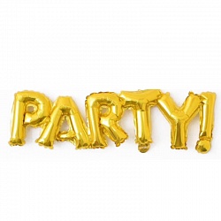 ПМ Надпись (42''/107 см) Party Золото 1шт
