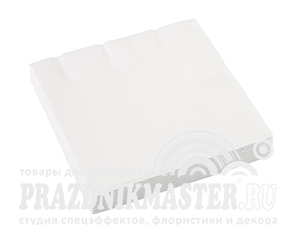 Салфетка Frosty White Белый 33х33см 16шт 1уп
