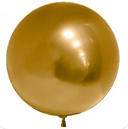 F Bubble Deco (18''/46 см) Золото Хром 1шт